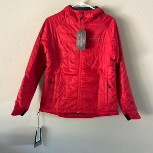 United By Blue womens bison ultralight jacket size S, Carmine NWT